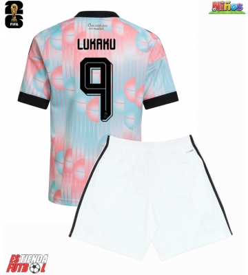 Bélgica Romelu Lukaku #9 Segunda Equipación Niños Mundial 2026 Manga Corta (+ Pantalones cortos)